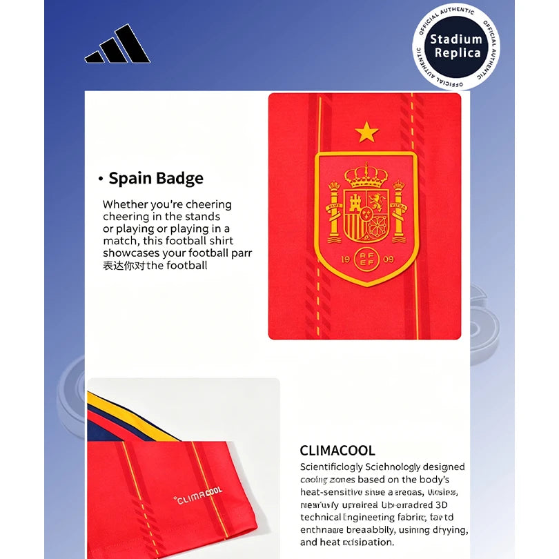 Adidas 2026 World Cup Brazil National Team Home Fan Version Quick-Dry