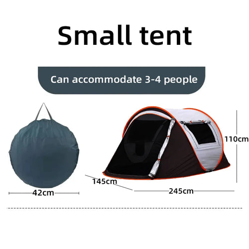 5-8 people quick opening hand throw tent waterproof camping boat tent