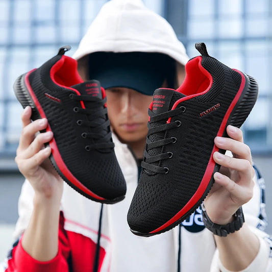 Men Running Sneakers Lightweight Walking Sport Shoes Classical Mesh