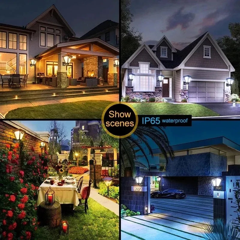 Solar Motion Sensor Light Outdoor LED Waterproof Lawn Street Garden