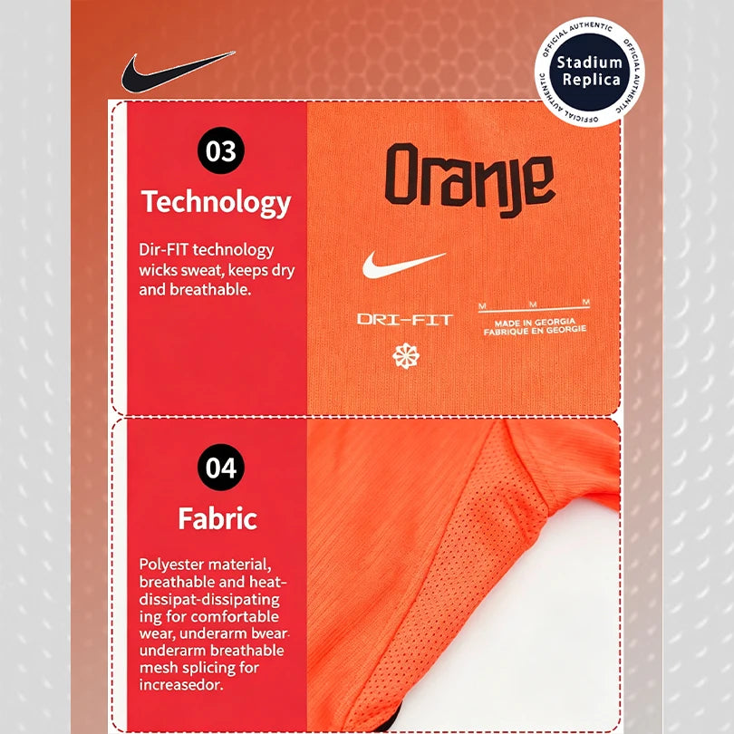 Nike Dri-FIT Unisex 2026 World Cup Netherlands Home Fan Version