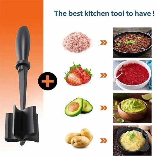 Meat Chopper & Masher – Ground Beef Mixing Tool