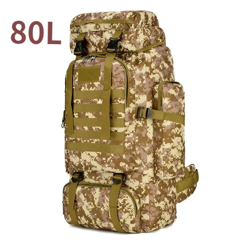 80L/100L Mountaineering Bag Climb Bag Tactical Backpacks Large
