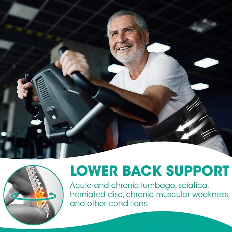 Adjustable Lower Back Brace Lumbar Support Waist Belt For Men Women