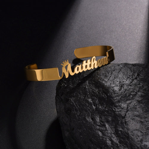 Atoztide Customized Letter Name Bracelet Personalized Custom Bangles