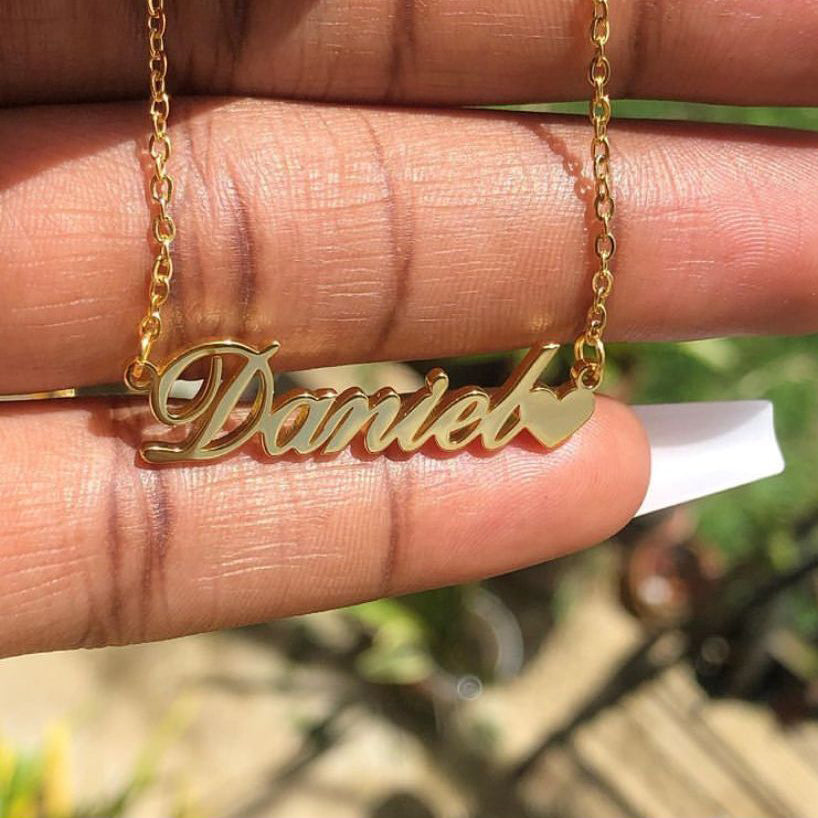 Custom Name Necklaces For Women Personalized Name Necklace With Heart