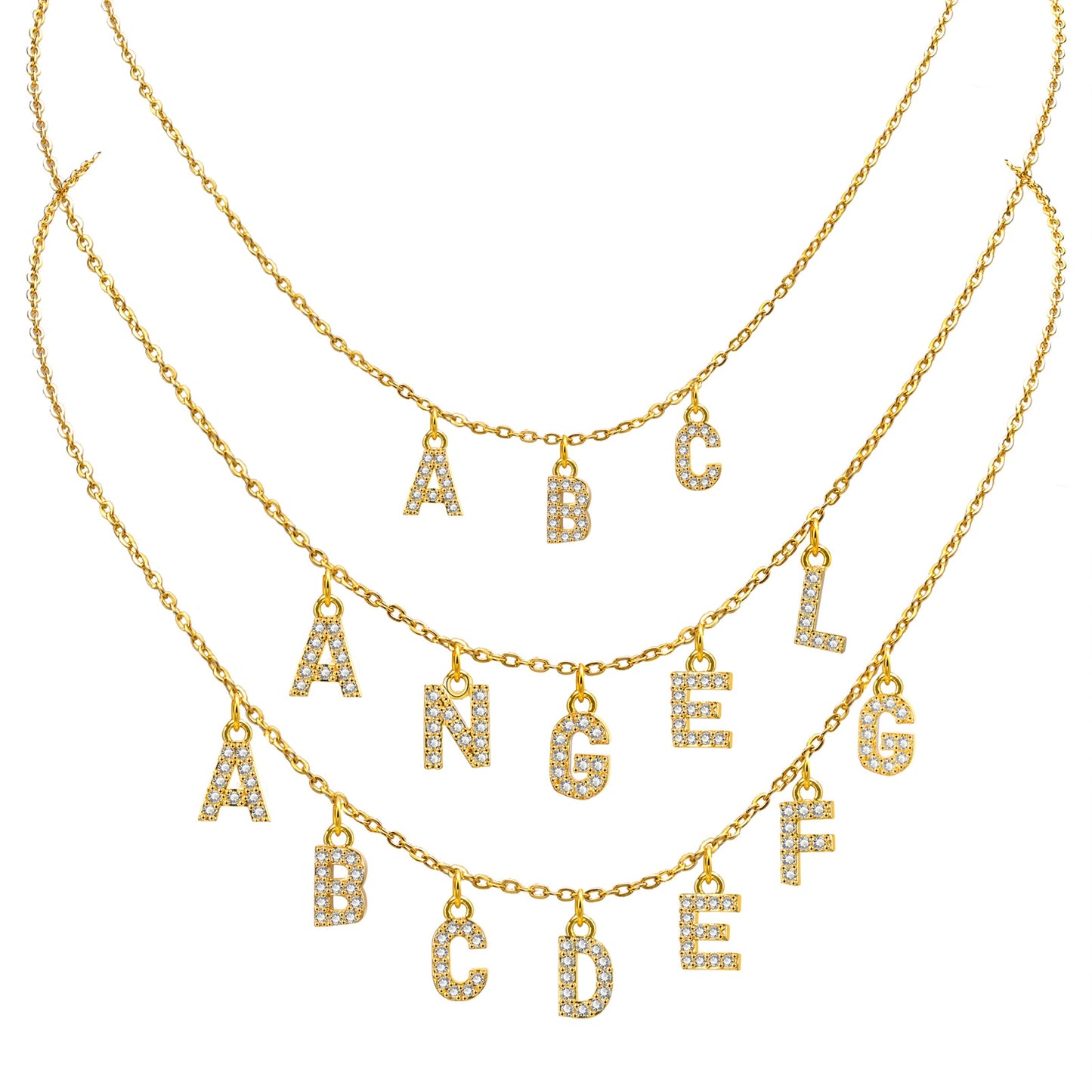 Custom Personalized Name Necklace For Women, Initial Letter Pendant
