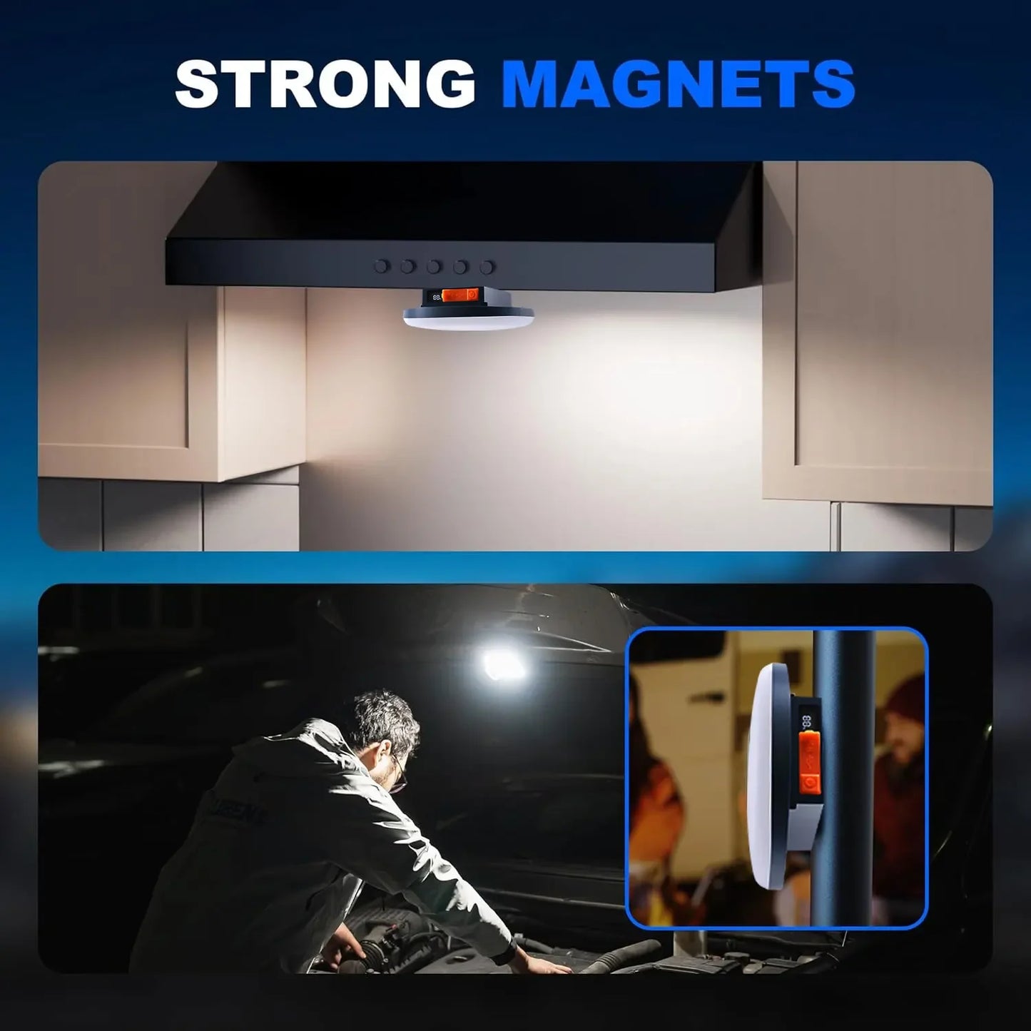 Portable Rechargeable Powerful Light Camping Lantern with Magnet
