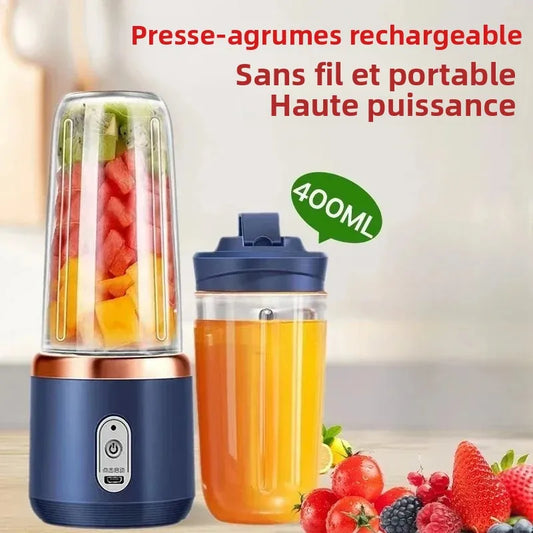 Portable USB Blender 400ml – Rechargeable Travel Smoothie Cup