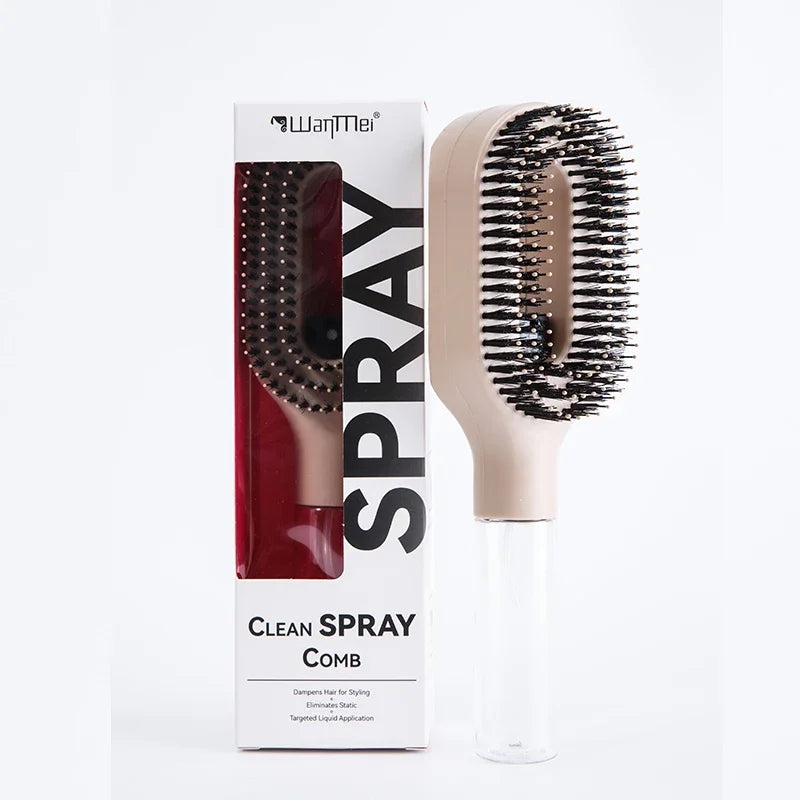 WANMEI 2-in-1 Innovative Hair Mist Brush Wet & Dry Hair Styling –