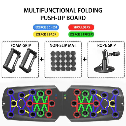 Push-up Board Set Portable Multifunctional Push-up Bar Foldable