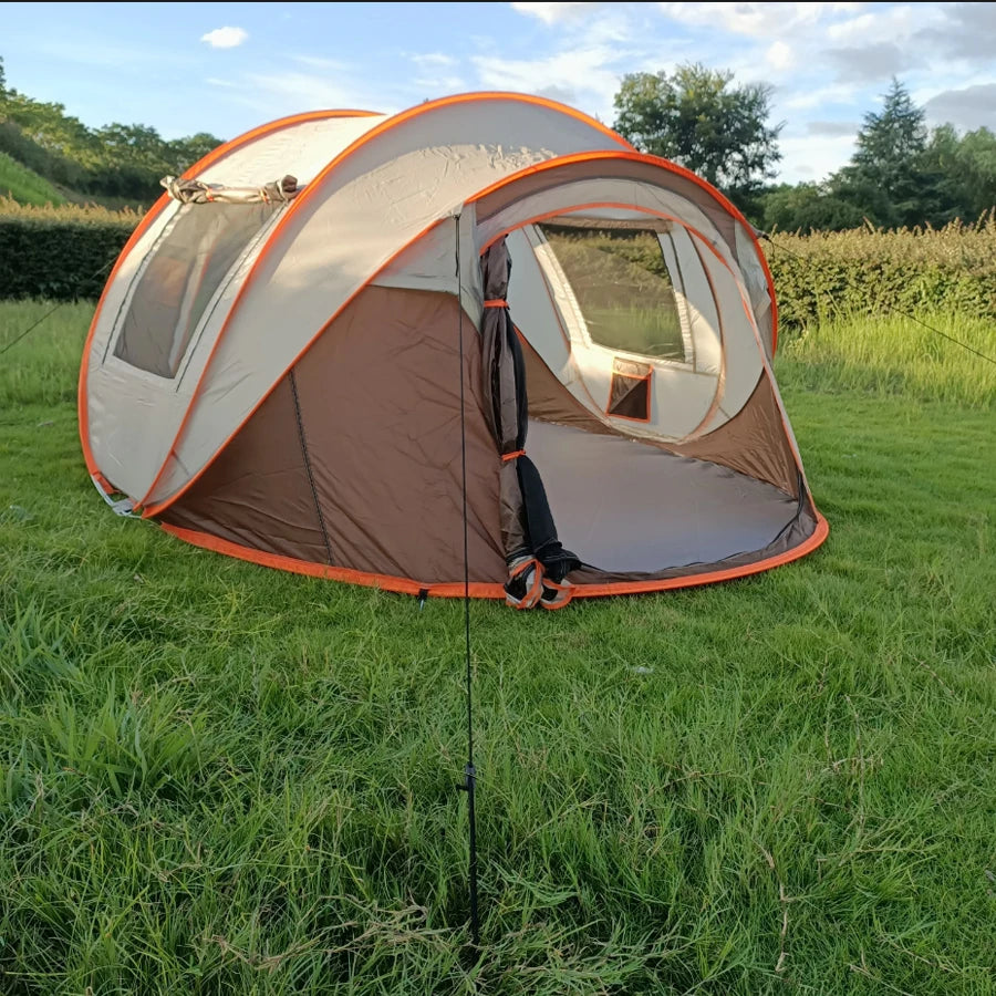 5-8 people quick opening hand throw tent waterproof camping boat tent