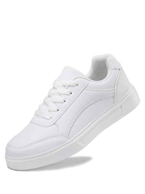 Baasploa Women Casual Sneakers Leather Platform Sneakers for Women