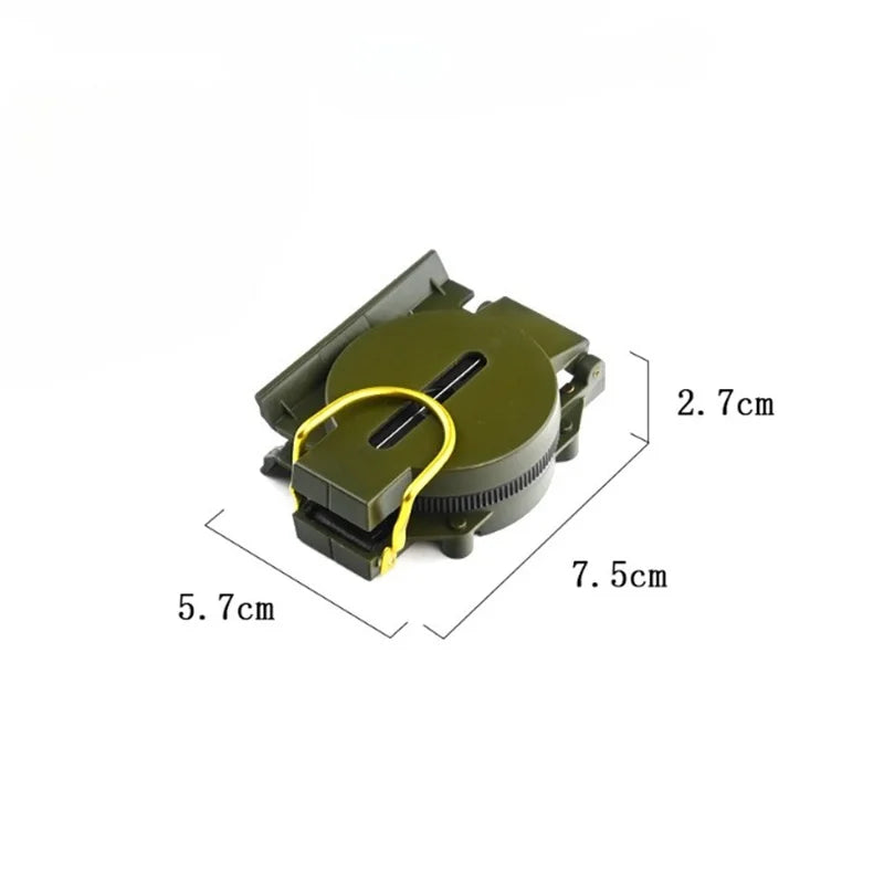 Outdoor Survival Compass Mountaineering Camping Plastic Military Green