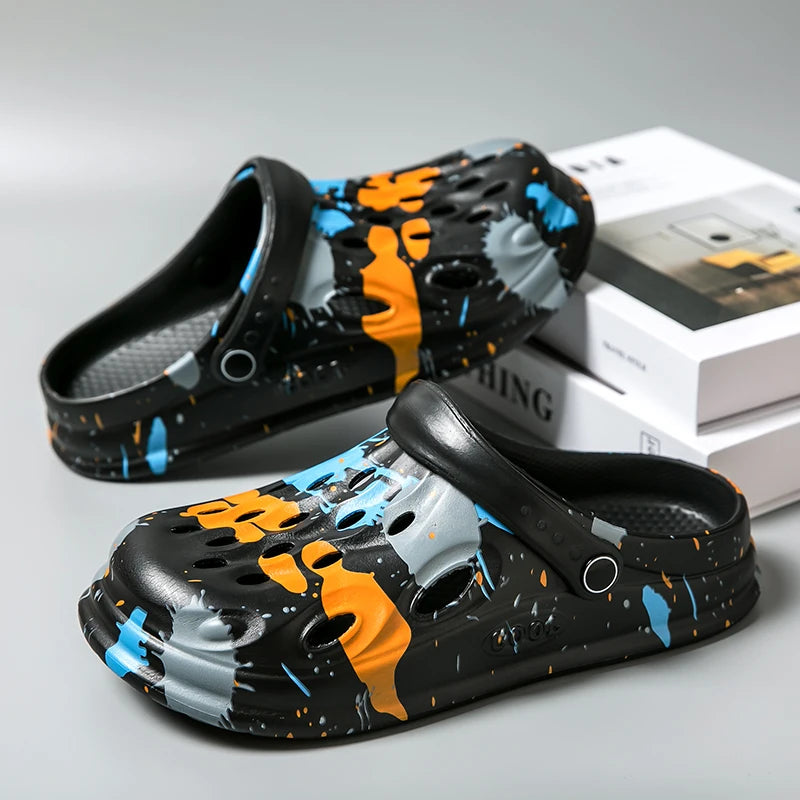 Croc Shoes, Summer Trendy Outdoor Sports Beach Slippers, Non-Slip,