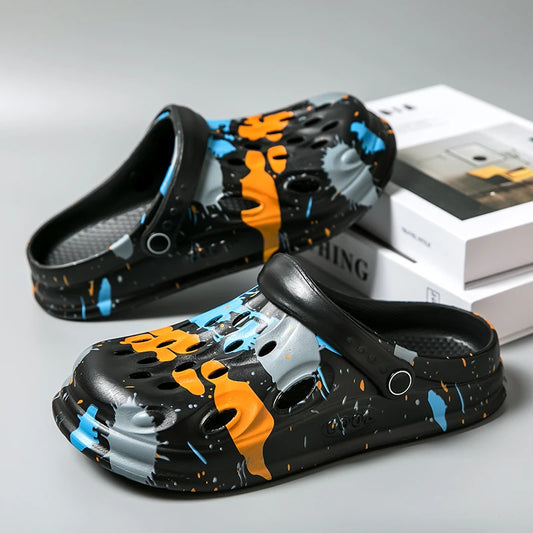 Croc Shoes, Summer Trendy Outdoor Sports Beach Slippers, Non-Slip,