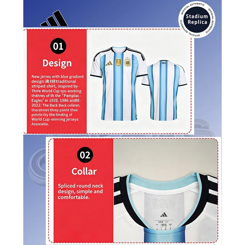 Adidas 2026 World Cup Argentina National Team Home Fan Version