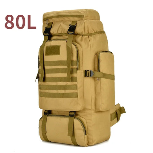 80L/100L  Mountaineering Bag Climb Bag Tactical Backpacks Large