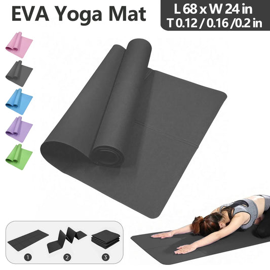 Foldable Yoga Mat Eco Friendly EVA Folding Travel Fitness Exercise Mat