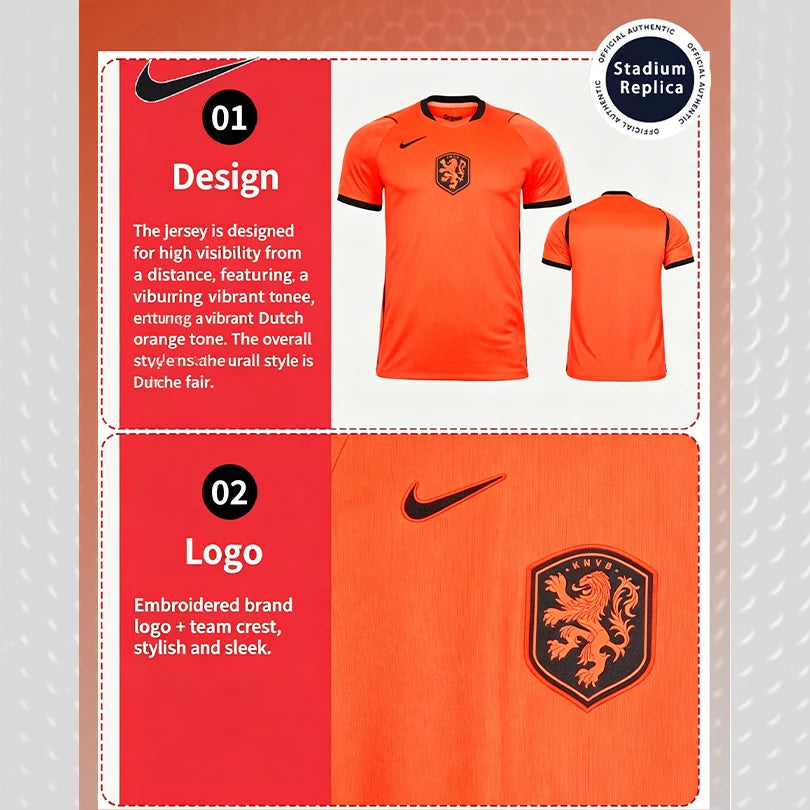 Nike Dri-FIT Unisex 2026 World Cup Netherlands Home Fan Version