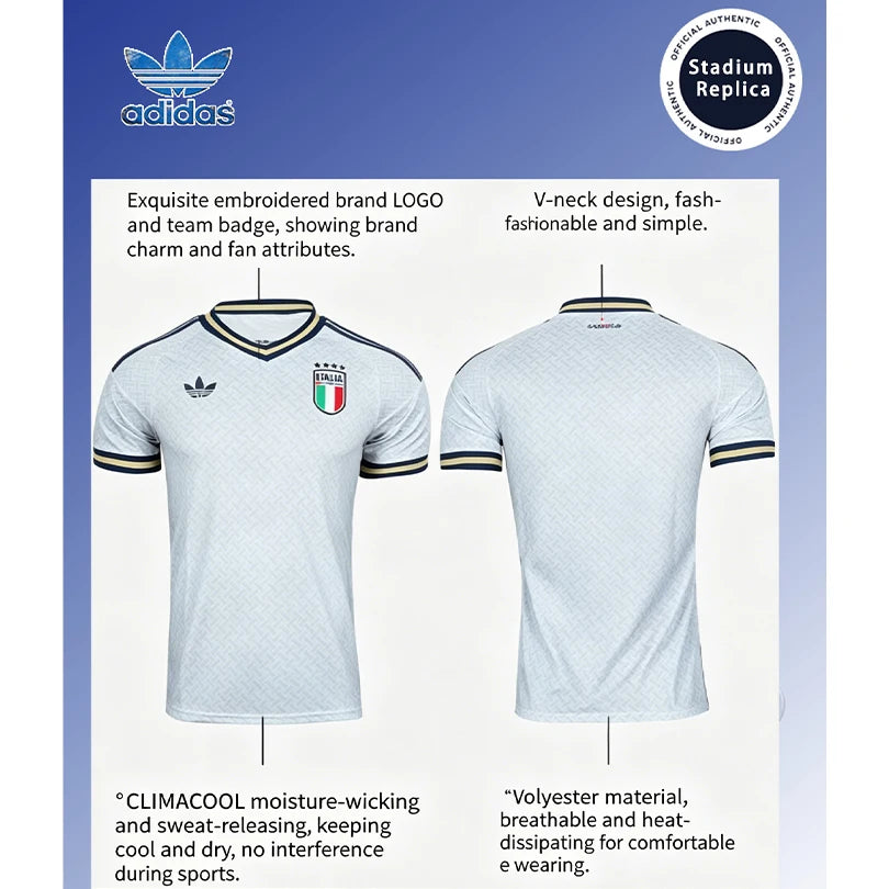 Adidas Italy 2026 World Cup Away Fan Jersey + Trionda 2026 FIFA World