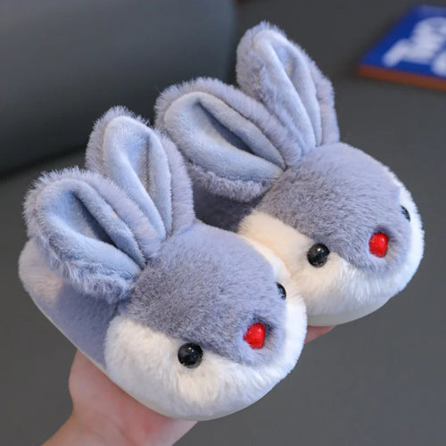 Children Winter Thick Slippers Kids Cotton-padded Shoes Baby Indoor