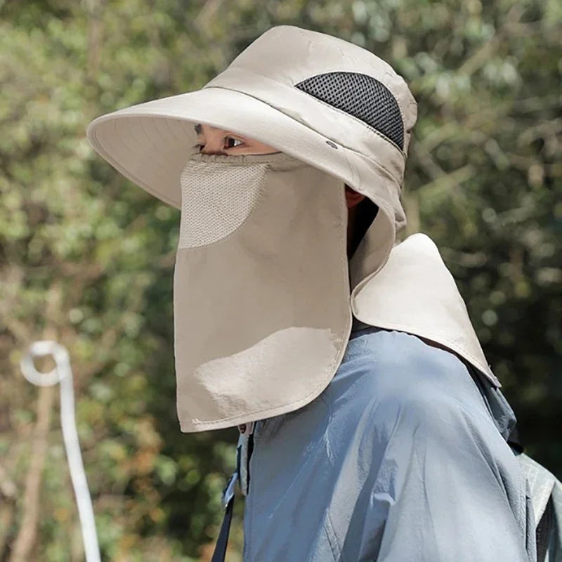 Summer Sun Hats UV Protection Outdoor Hunting Fishing Cap For Men