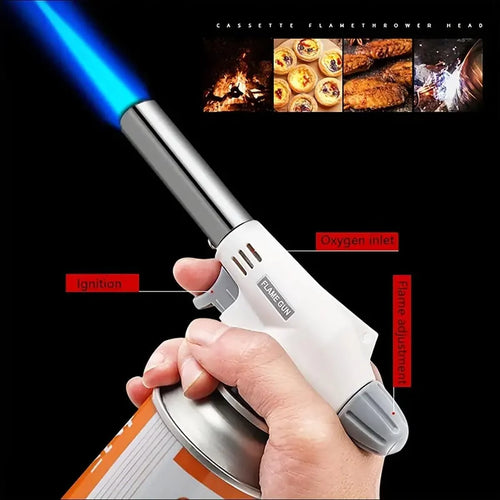 Camping Baking Barbecue Gas Torch Welding Fire Maker Lighter Butane