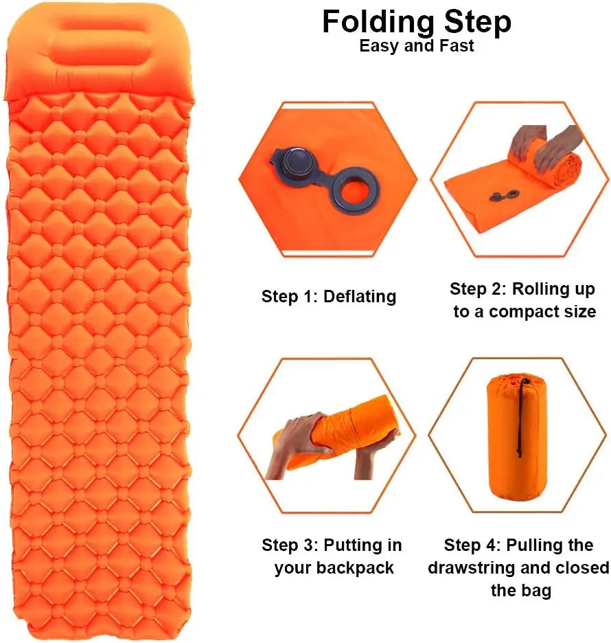 Camping Air Matt Sleeping Pad Ultralight Folding Inflatable Mattress