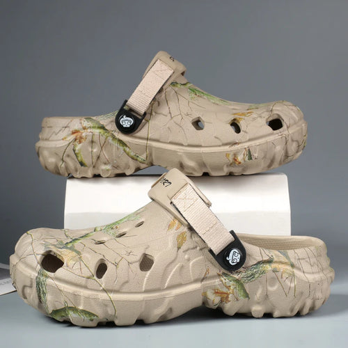 Big Size 46 47 Summer Men Outdoor Clog Sandals Platform Slippers Men