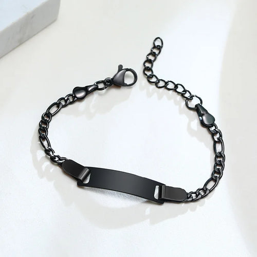Personalize Baby Name Bracelets Non Allergy Stainless Steel Infant