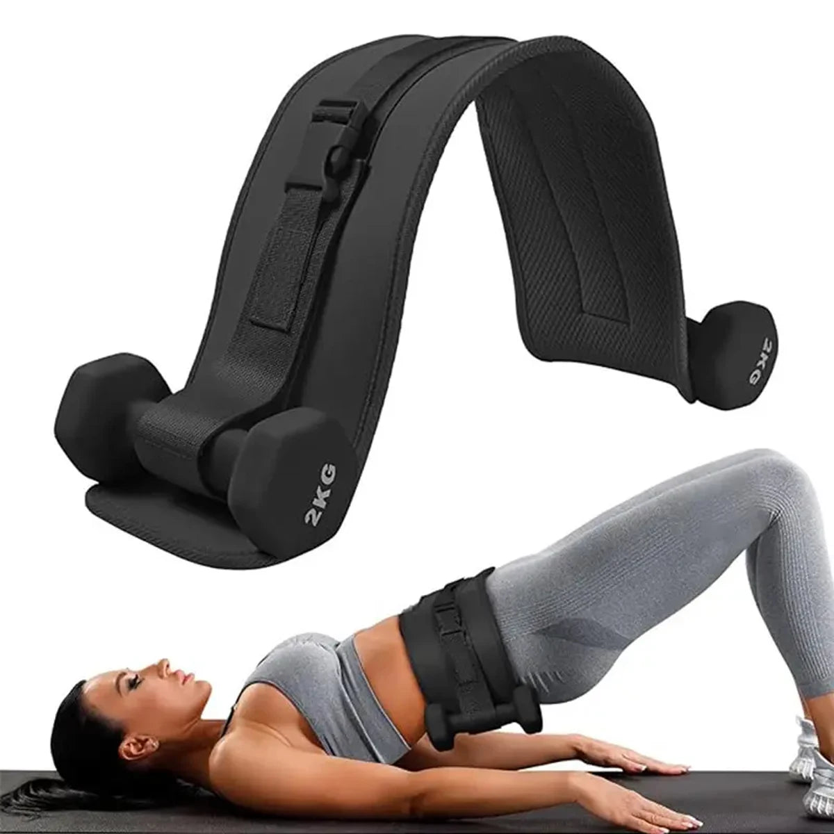 Adjustable Weighted Waist Belt, for Home Workouts, Dumbbell Training &