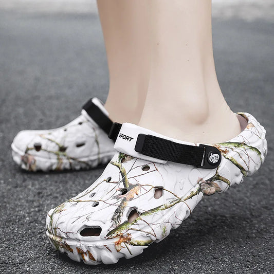 Summer Women's and Men's Clogs Slippers Classic Couple's Garden Shoes