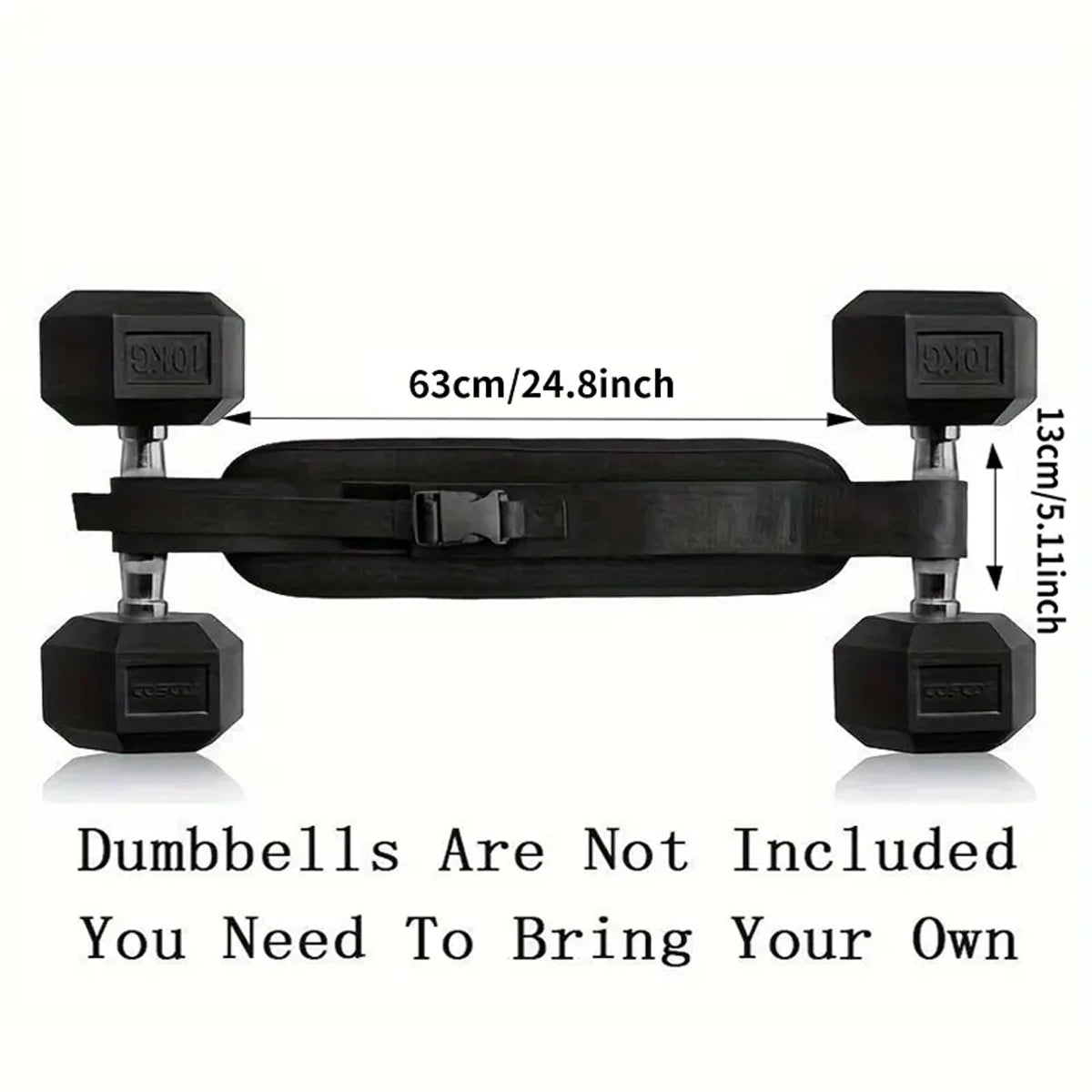Adjustable Weighted Waist Belt, for Home Workouts, Dumbbell Training &