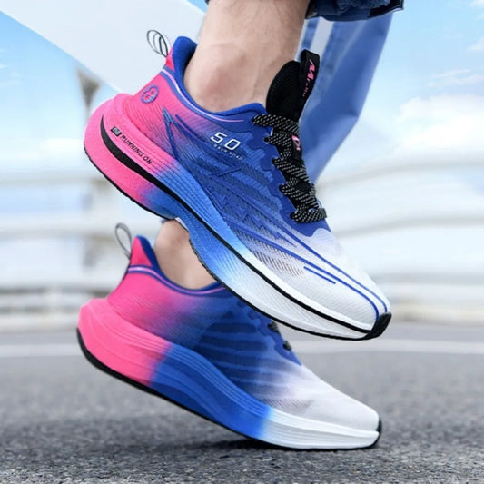 Brand Men's Carbon Plate Running Shoes Soft Cushion Shock Absorbing