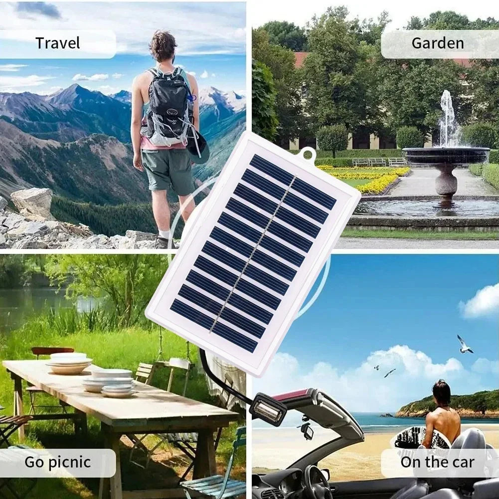 1/2PCS Portable Solar Charger Portable Solar Charger-USB Output for