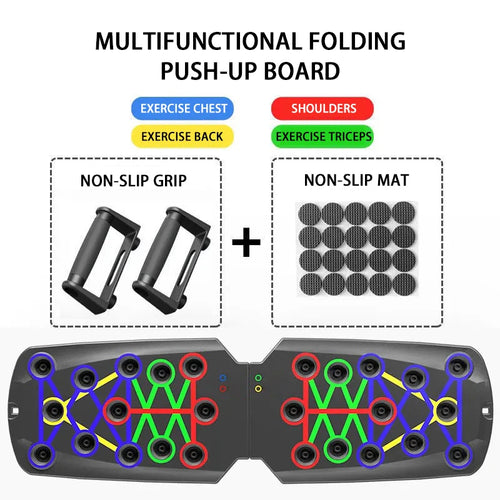 Push-up Board Set Portable Multifunctional Push-up Bar Foldable