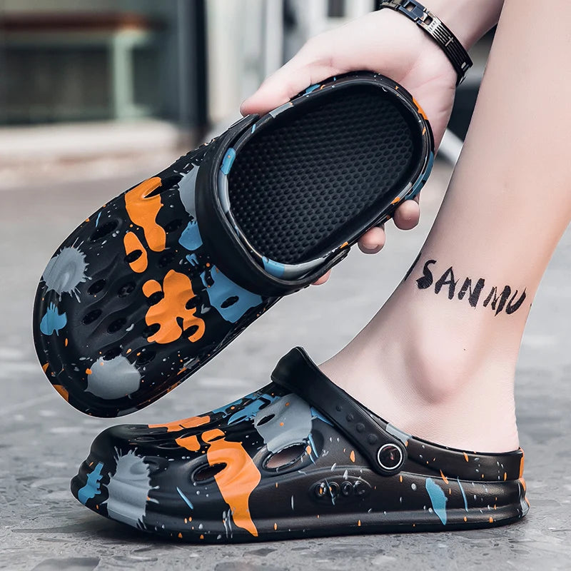 Croc Shoes, Summer Trendy Outdoor Sports Beach Slippers, Non-Slip,