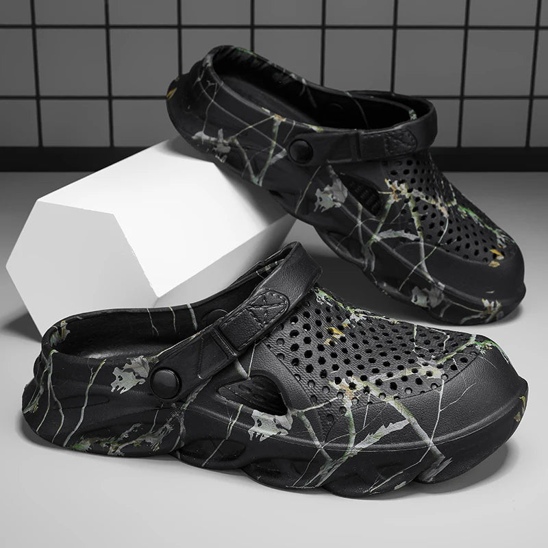 Plus Size 47 Classic Clogs Summer Men's Sandals Outdoor Garden