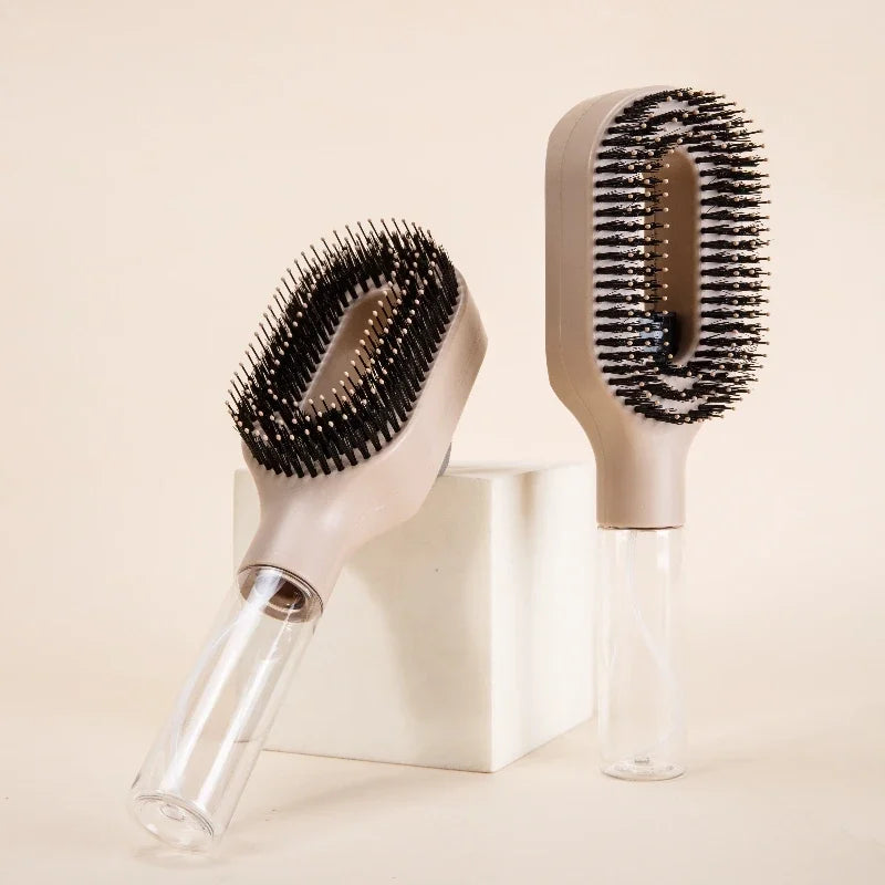 WANMEI 2-in-1 Innovative Hair Mist Brush Wet & Dry Hair Styling –