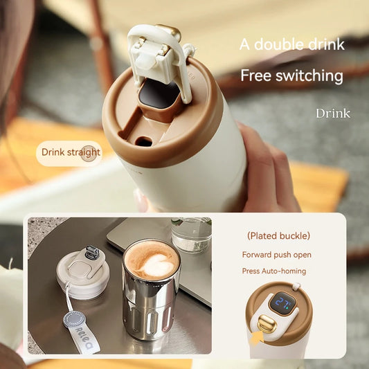 450ML Stainless Steel Thermo Water Bottle LED Temperature Display