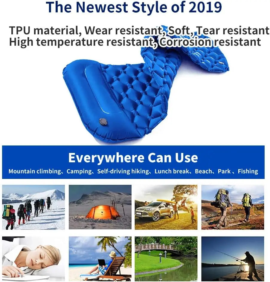 Camping Air Matt Sleeping Pad Ultralight Folding Inflatable Mattress