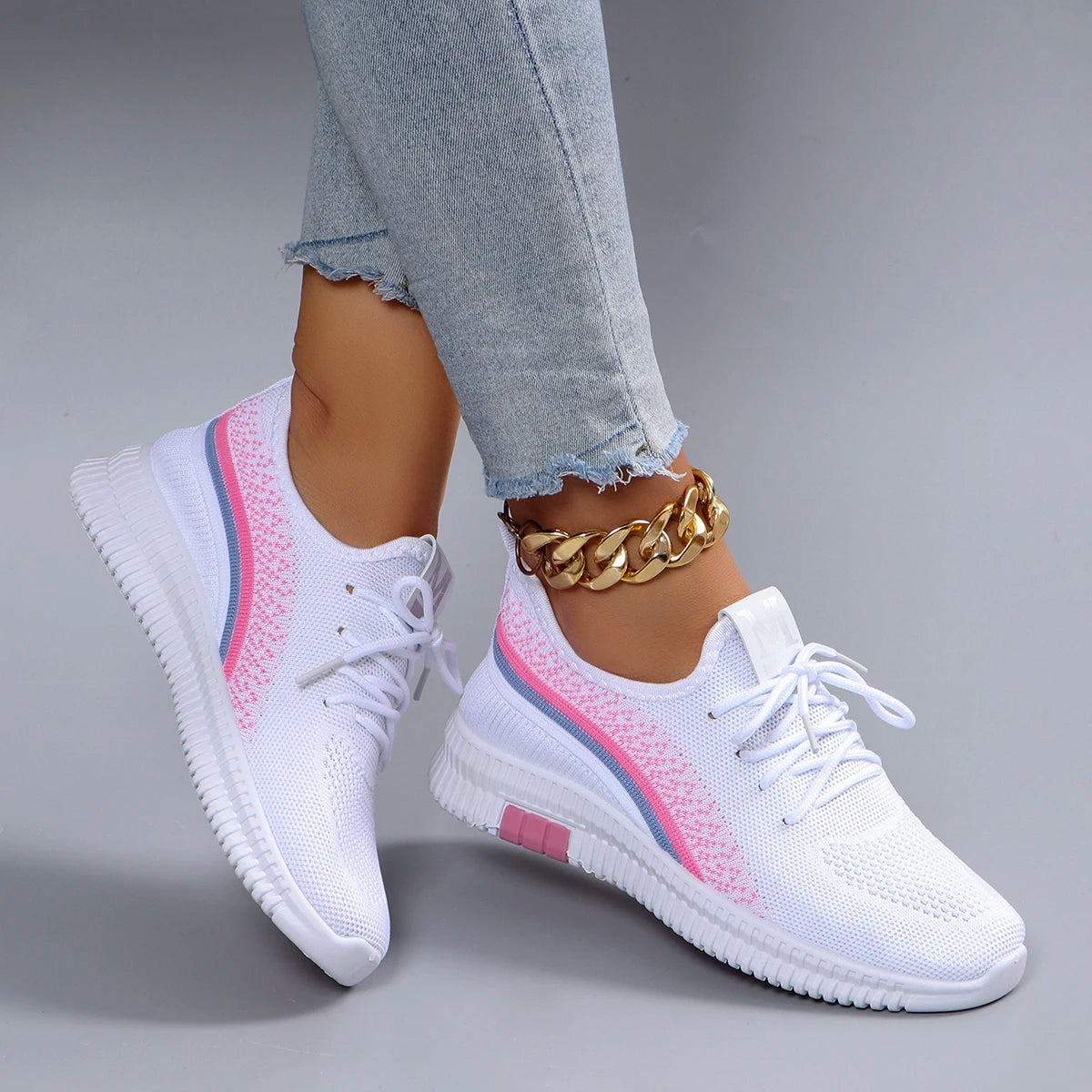 Women's summer breathable mesh flat shoes，women's shoes，casual