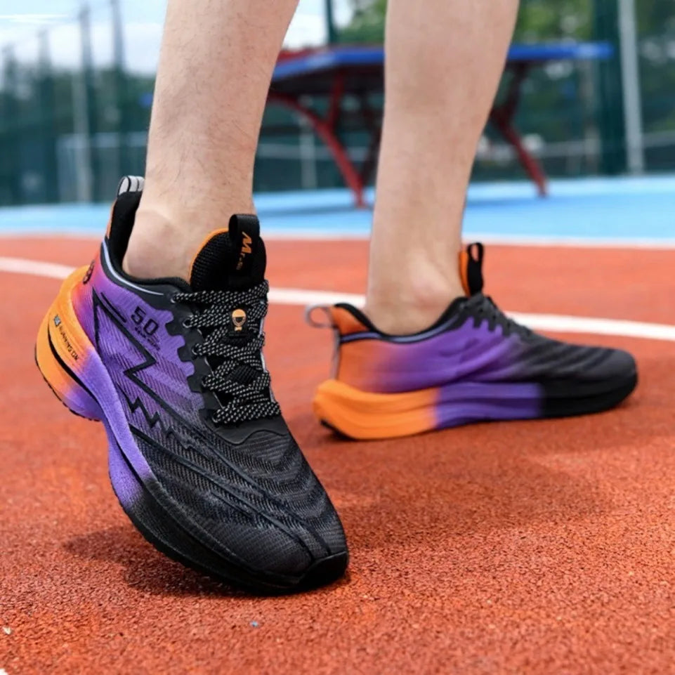 Brand Men's Carbon Plate Running Shoes Soft Cushion Shock Absorbing