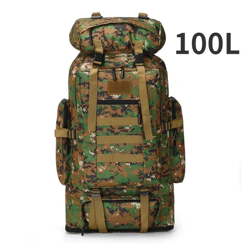 80L/100L  Mountaineering Bag Climb Bag Tactical Backpacks Large