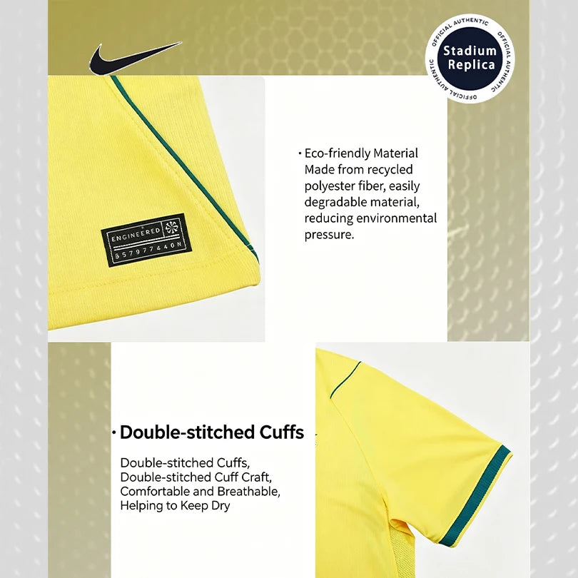 Nike Dri-FIT Unisex 2026 World Cup Brazil Home Fan Version Quick-Dry