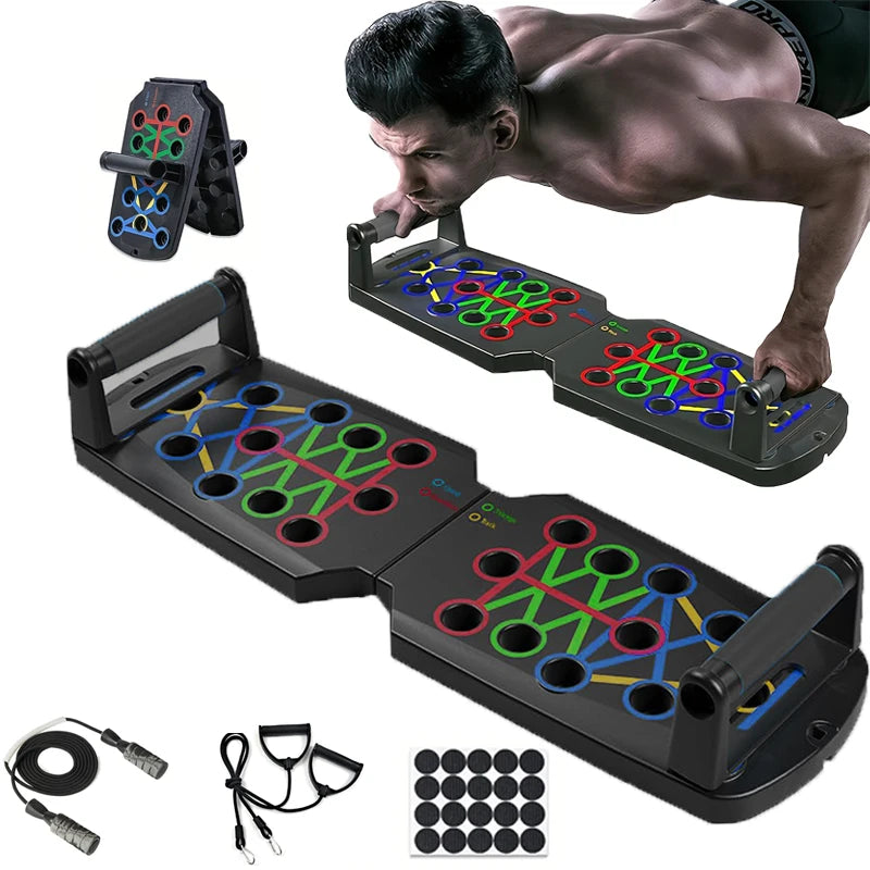 Push-up Board Set Portable Multifunctional Push-up Bar Foldable