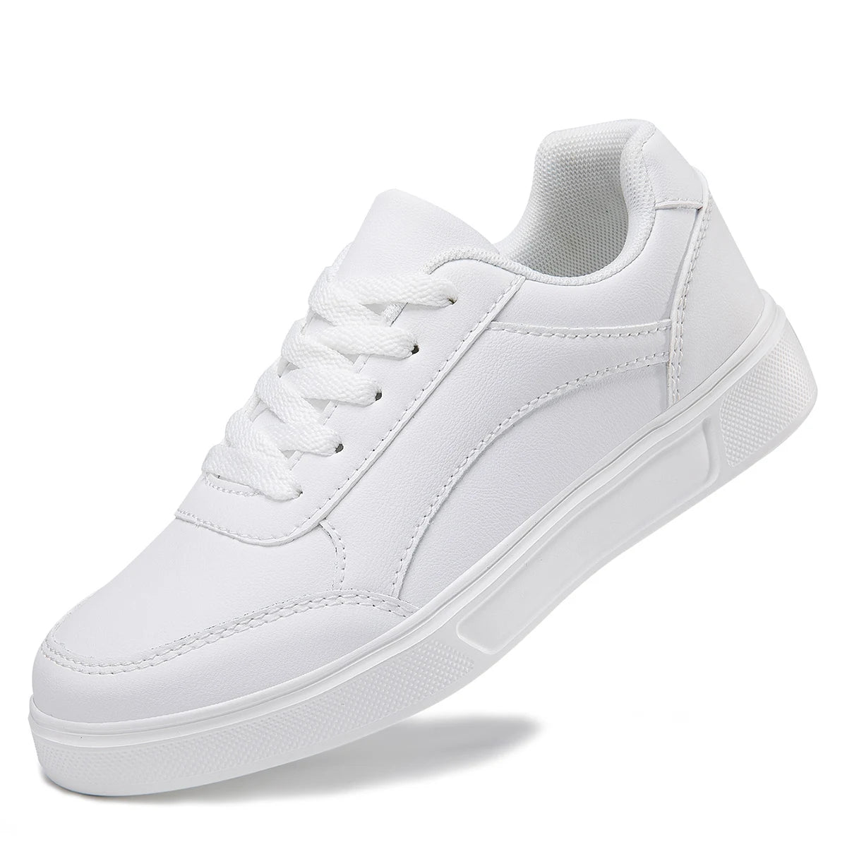 Baasploa Women Casual Sneakers Leather Platform Sneakers for Women