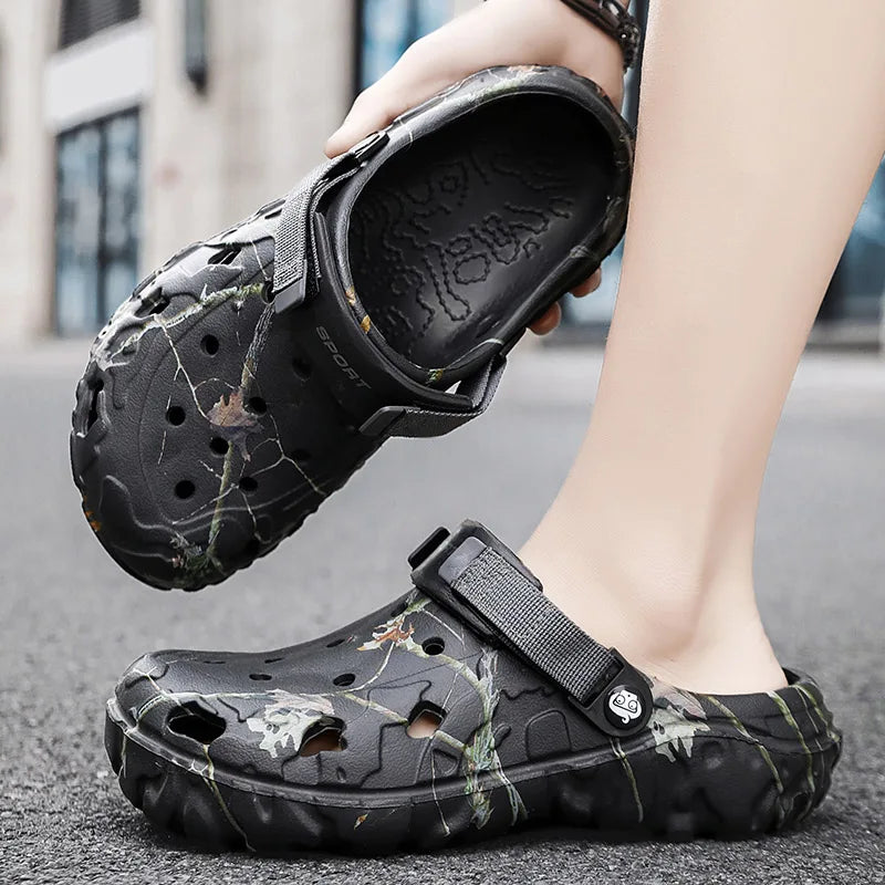 Summer Women's and Men's Clogs Slippers Classic Couple's Garden Shoes