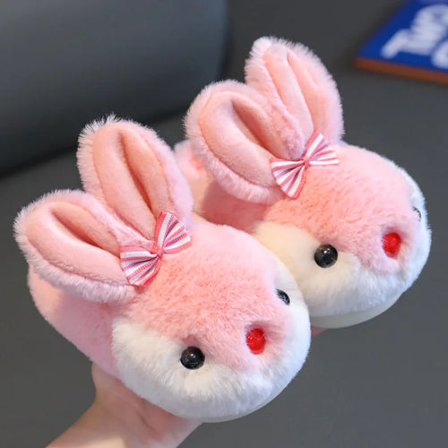 Children Winter Thick Slippers Kids Cotton-padded Shoes Baby Indoor